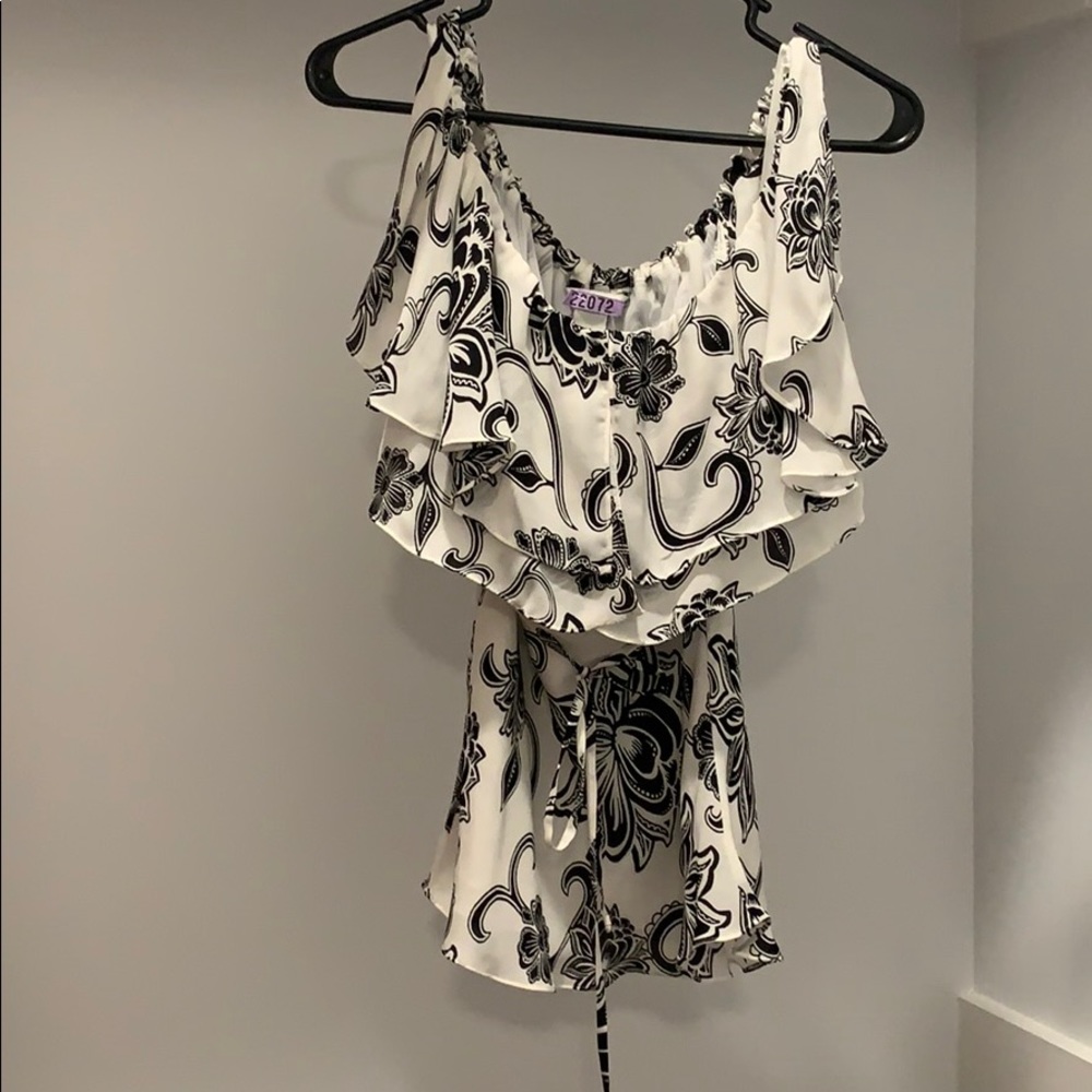 Split sleeve sheer top